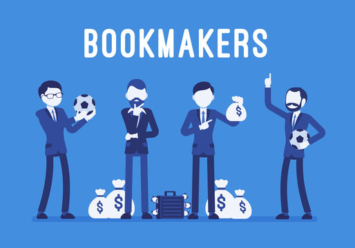 Bookmakers men with money