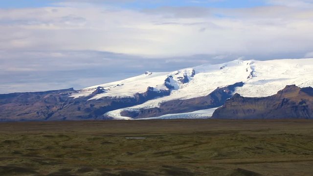 Vatnajokull glacier  (Water Glacier), is the largest and most voluminous ice cap in Iceland
