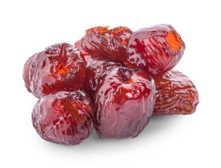 Jujube coating syrup on a white background.