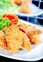 Crispy Fish with sesame