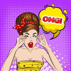 Pop Art Colorful Strip Background