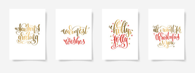 season's greeting, warmest wishes, holly jolly, all i want for c © Kara-Kotsya