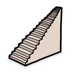 stairs / cartoon vector and illustration, hand drawn style, isolated on white background.