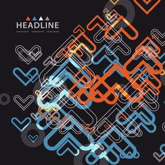 Brochure header layout template