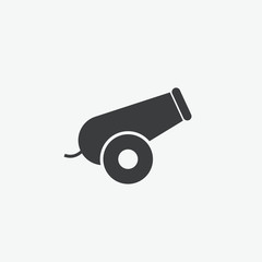 Cannon Weapon Vector Icon