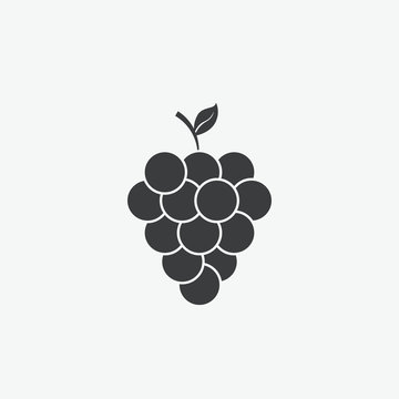 Bunch of Grapes Vector Icon