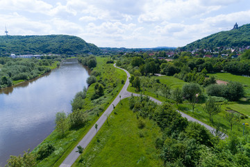 Fototapeta premium Weser an der Porta Westfalica