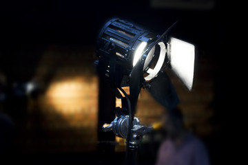 Vintage Theatre Spot Light In The Studio