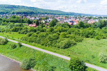 Wohnsiedlung am Berg