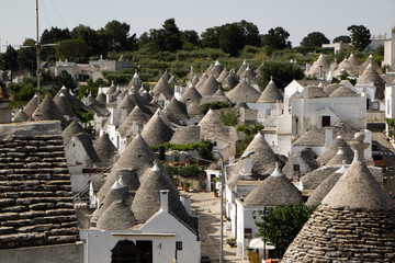 traditional houses in alberobello, italy