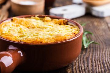 Shepherd's pie, traditional British dish