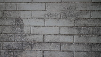 Muro tijolos branco manchas pretas grunge