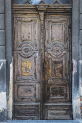 Old shabby vintage door