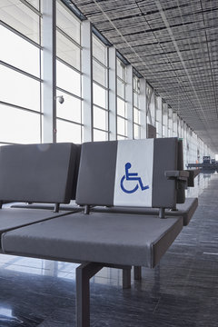 disabled seating in the airport