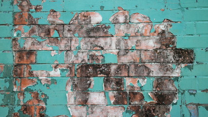 Muro grunge abstrato manchado tijolos