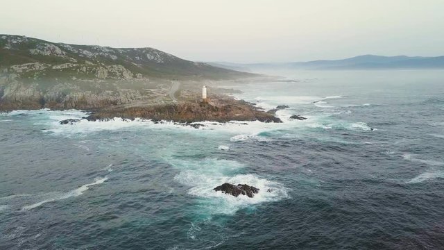 drone  over the ocean