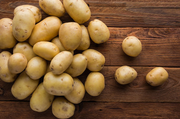 Organic young potatoes