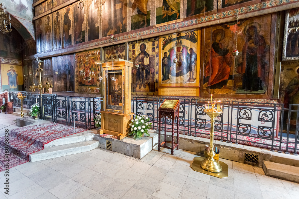 Canvas Prints Interior of the Russian orthodox St. Sophia Cathedral in Veliky Novgorod, Russia