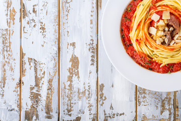 Home made pasta alla Arrabiata