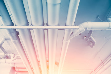 Water pipe engineering, clean line watering transport system in the building