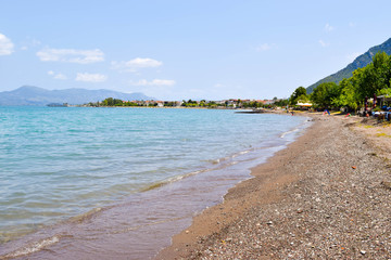 Beach in Kamena Vourla, Greece.