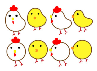 ニワトリとヒヨコ