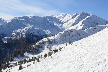 Austria - Bad Gastein - European Alps winter landscape