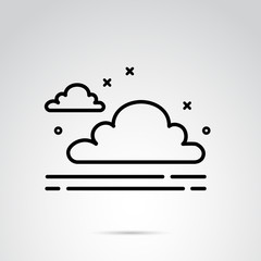 Cloud vector icon.