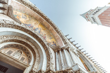 Naklejka premium Basilica di San Marco e campanile, Venezia