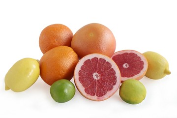 various,multicolor citrus fruits