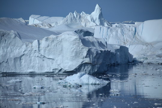 Gletscher in der Diskobucht in Grönland