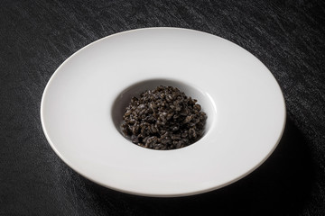 いかすみのリゾット　Risotto of squid ink