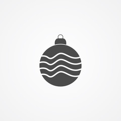 Christmas bauble icon