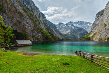 Fototapeta na wymiar Obersee lake. Bavaria, Germany