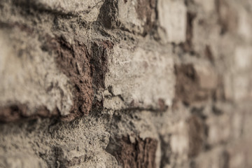 blurred background with bricks