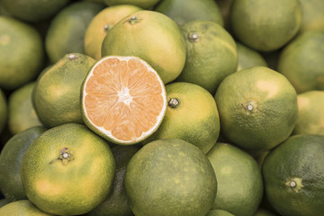 pile of tangerines as a background