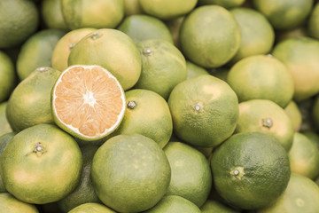 pile of tangerines as a background