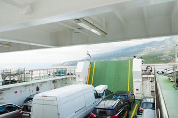  Ferry on the Mediterranean Sea