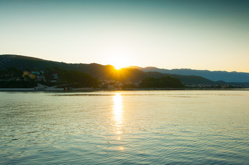 Sunrise on the island of Rab