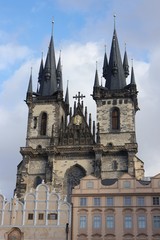 Fototapeta na wymiar Church of Our Lady before Týn, Prague, Czech Republic