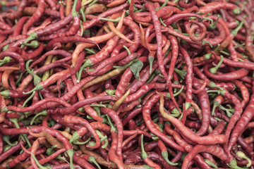 red peppers as a background