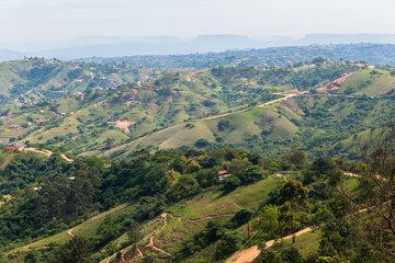 Scenic Thousand Hills Valleys Homeland Landscape