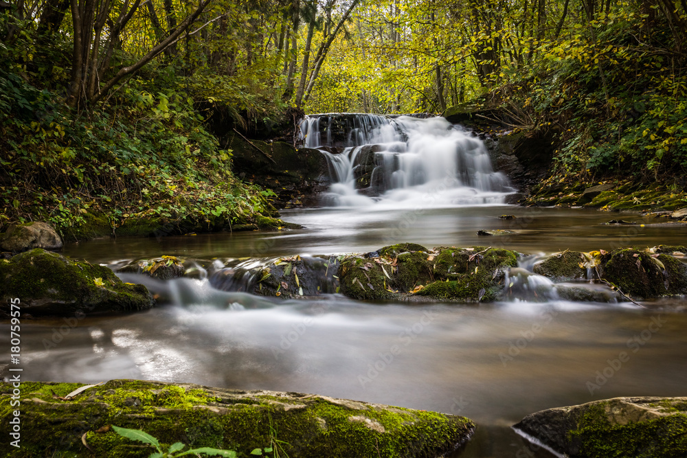 Wall mural Waterfall in Dolzyca, Bieszczady, Poland