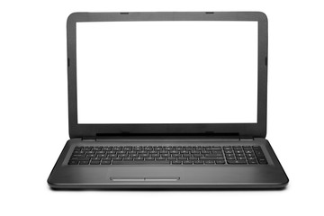 Laptop isolated on white background with clipping path.