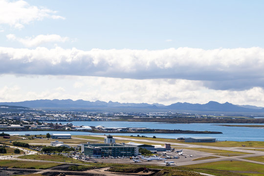 View On Reykjavik City And Airport Of Reykjavik- Keflavik