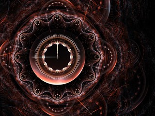 Abstract holidays background - the image generated on the computer. Fractal art: holidays, new year, christmas. The concept of Hi-tech or virtual reality.