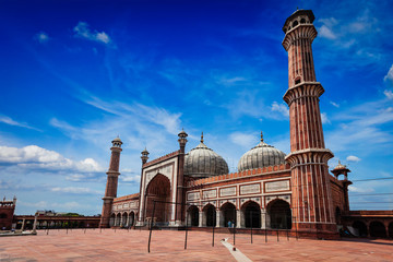 Fototapeta premium Jama Masjid muslim mosque in India. Delhi, India