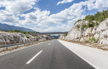 Bridge over a highway.