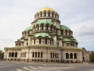 Fototapeta na wymiar Alexander Nevsky cathedral in Sofia, Bulgaria