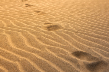 footprints in the sand along the diagon